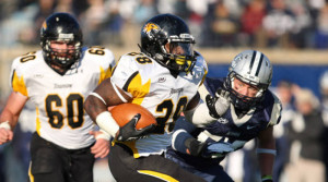 Running back Terrance West scored two touchdowns against N.C. Central. 