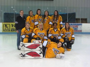 First-ever women's club ice hockey team claims the DVCHC championship over Slippery Rock