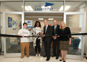 Earlier this year, the Towson Student Launchpad opened the doors to its new office space on the fourth floor of Cook Library. 
