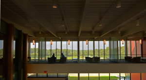 The atrium inside the newly-constructed TU in Northeastern Maryland