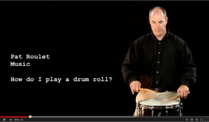 How do I play a drumroll?