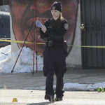 Zoe Krohn at Baltimore crime scene