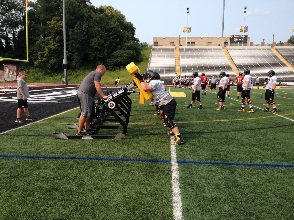 As the summer winds down, Towson football put their pads on for the first time this season. The Tigers first game is on Sept. 5 at East Carolina. 